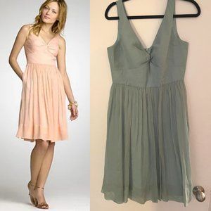 J. Crew Sage Green 100% Silk Dress